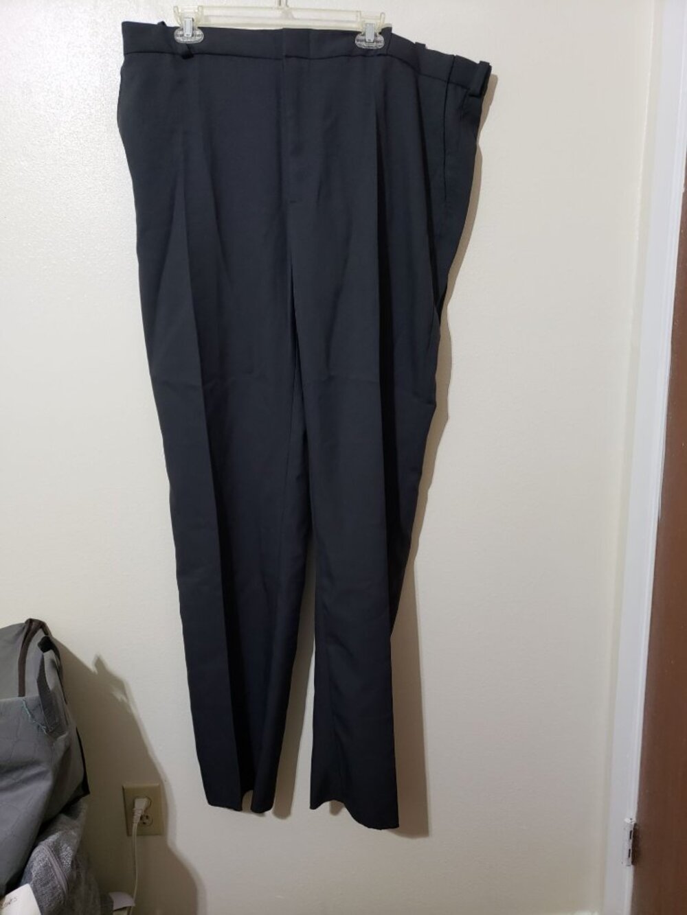 Galls TR605 charcoal, adjustable waist, unhemmed, work pants, size 44